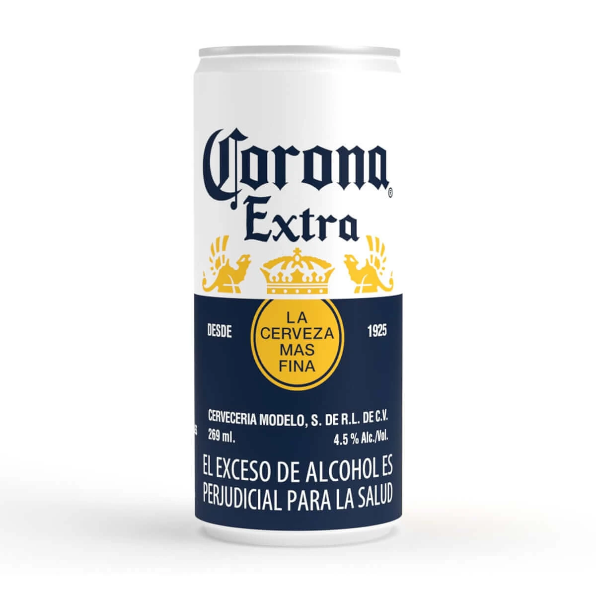 CERVEZA CORONA EXTRA LATA X269ML